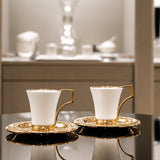 Black Pearl Coffee Cup Set For 2 (4 Pcs)