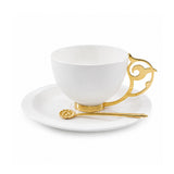Secret Tea Cup Set Porcelain Dish, Set For 2 (4 Pcs)