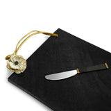 MICHAEL ARAM ANEMONE LRG CHEESE BRD W KNIFE