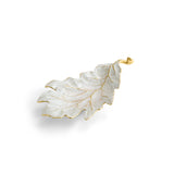 MICHAEL ARAM WINTER LEAVES RED OAK DISH
